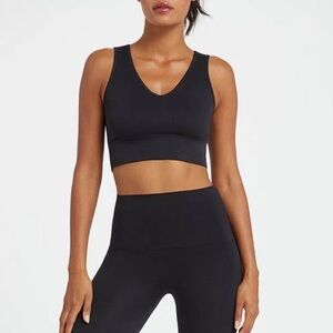 SPANX Look at Me Now Black Sports Bra